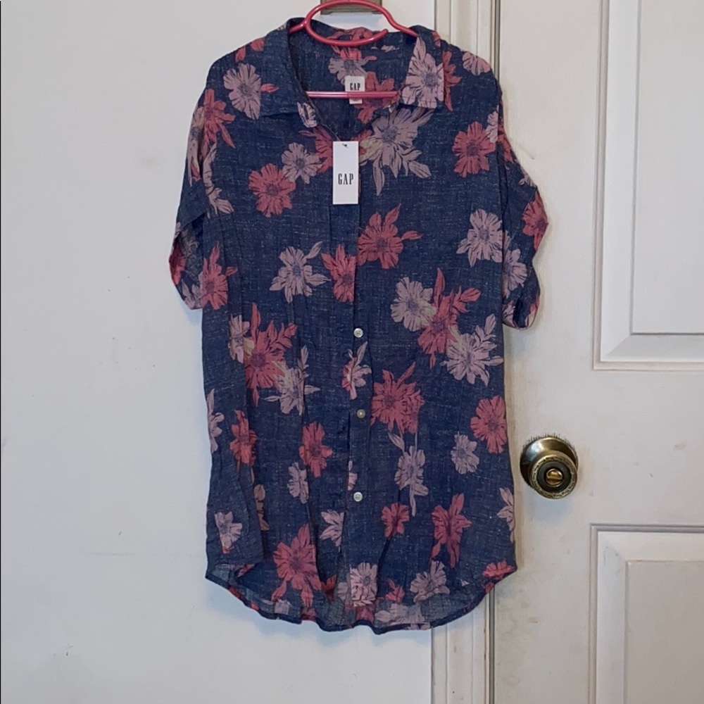Floral Button Up